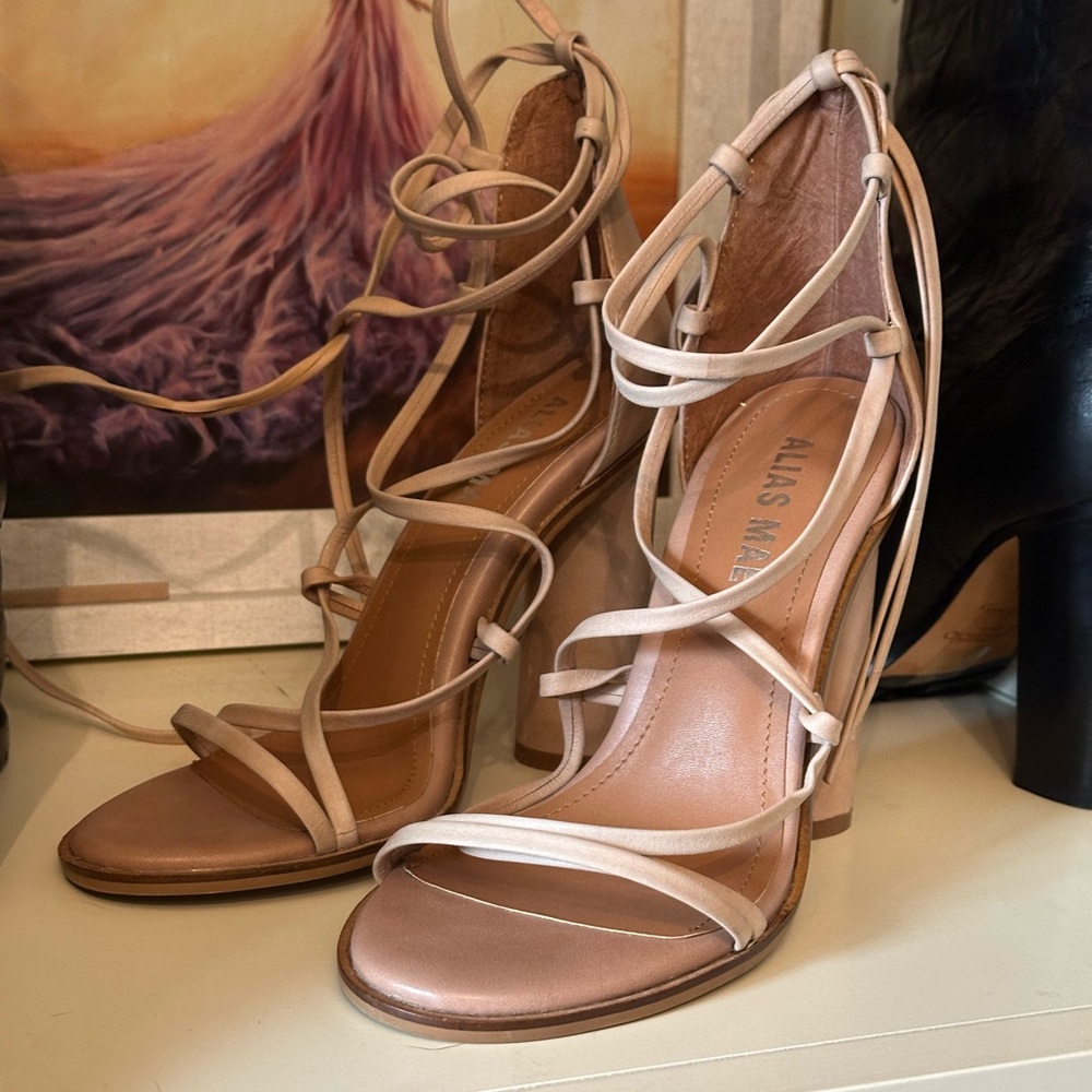 Alias Mae Nude Strappy Heels